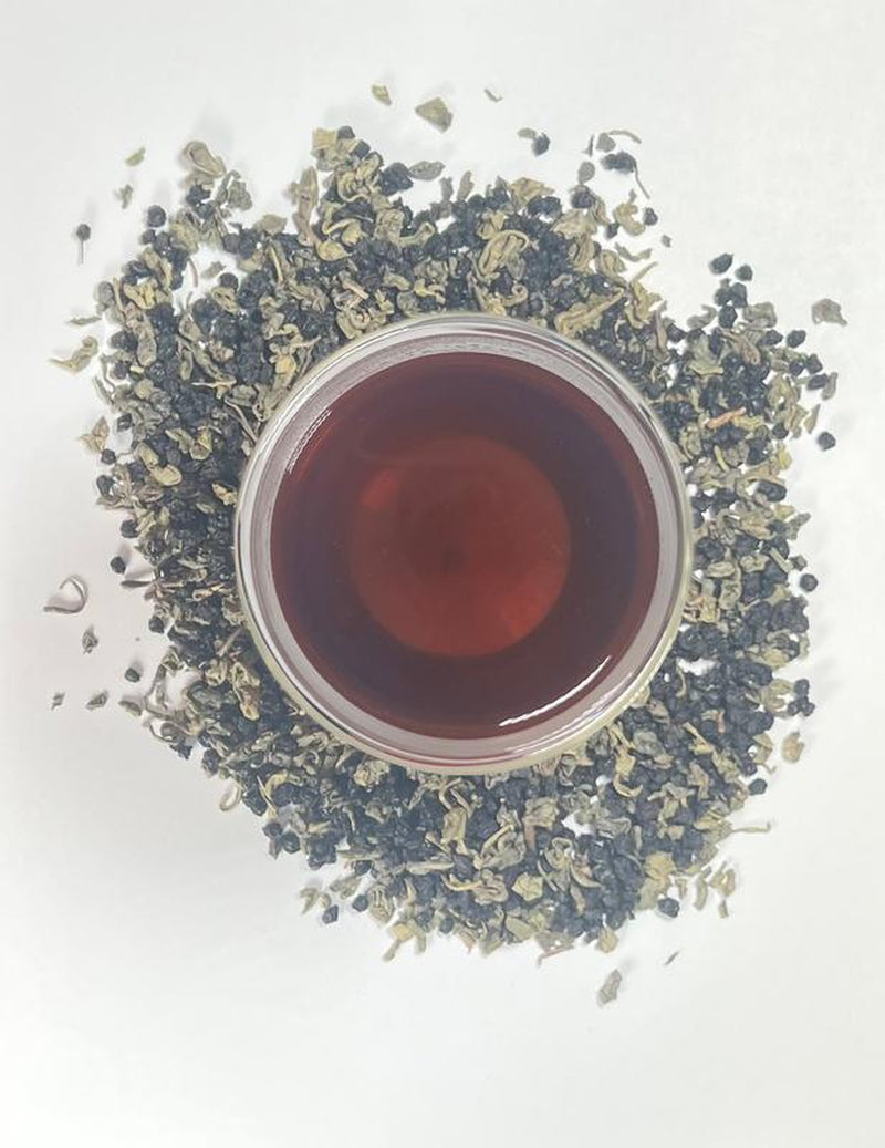 Green Tea and Elderberry Loose Leaf Herbal Tea