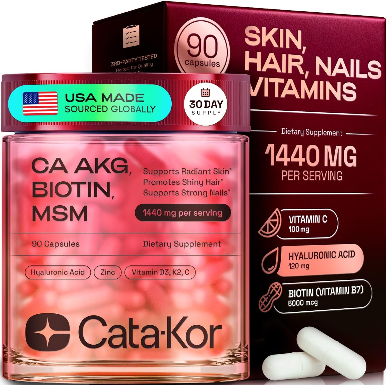 Hair Skin and Nails Vitamins for Women