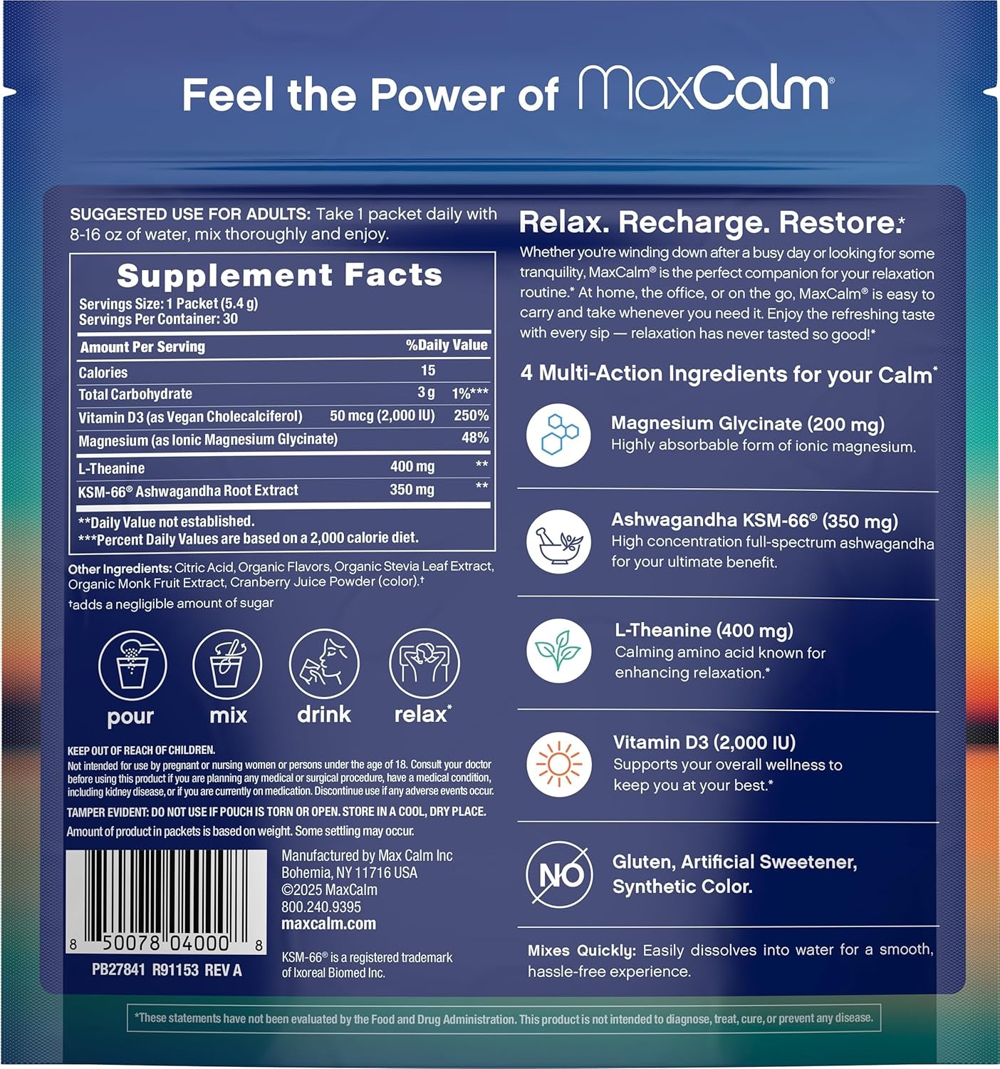 Raspberry-Lemon Relax Mix